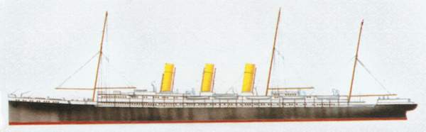 «Augusta Victoria»
(«Августа Виктория»)
пассажирский лайнер/вспомогательный крейсер.»
<br/>(«

