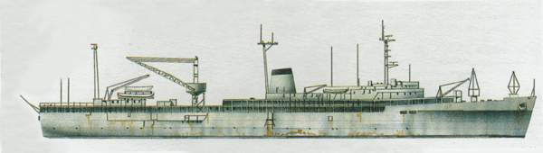 «Hunley»
(«Ханли»)
плавбаза подводных лодок (США)
