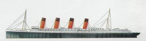 «Lusitania»
(«Лузитания»)
лайнер (Великобритания)
